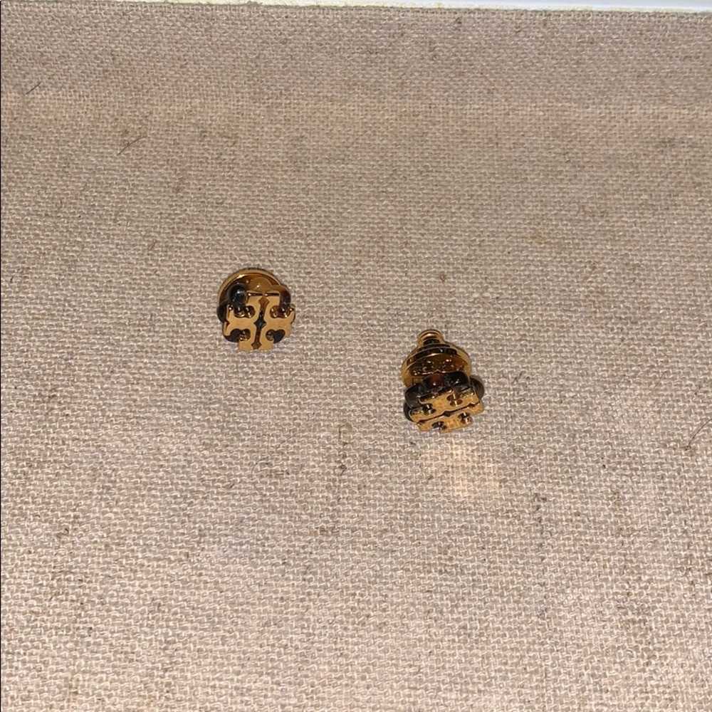 Tory Burch Tortoise Stud Earrings